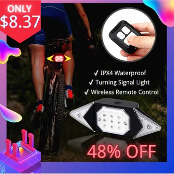 Požičovňa bicyklov Svetla Zase Signál USB Nabíjateľné Bezdrôtové Diaľkové Ovládanie Bicykla Chvost/Predné Svetlo Riadenia Koni Riadka Svetlo