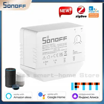 SONOFF ZBMINI-L Zigbee 3.0 Smart Switch Č Neutrálny Vodič Vyžaduje Hlasové Aplikácie Diaľkové Ovládanie 2 Spôsobom Pracuje S Alexa Domovská stránka Google
