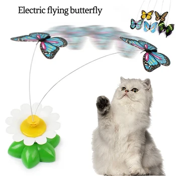 Mačky, hračky, elektrické Všetko pre Labky Interaktívne Mačka Motýľ Hračka s Dvoma Nahradenie Spinner Motýle Hračka