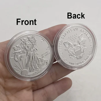 Socha Slobody Strieborné pozlátené suvenír mince USA bohyne Zberateľské kovové plavidlá pripomienku pamätné mince cestovné darčeky 2020