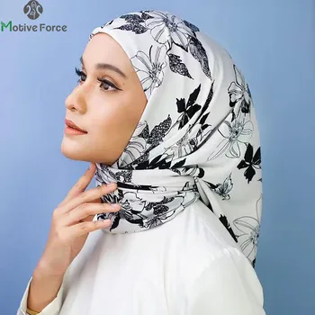 Moslimské Hodváb Hidžáb Abaya Hijabs Pre Ženy Abayas Ženy Jersey Islamskej Módne Šaty Hlavu Zábal Šatku Turbans Turban Okamžité Šatka