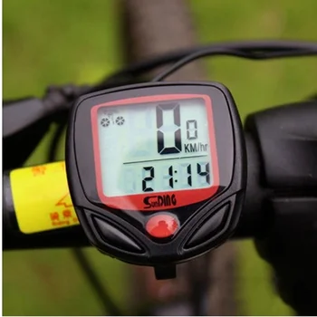 1pc na Bicykli Počítač S LCD Digitálny Displej Nepremokavé Cyklistické počítadlo kilometrov Rýchlomer Cyklistické Stopky Jazdecké Príslušenstvo Nástroj