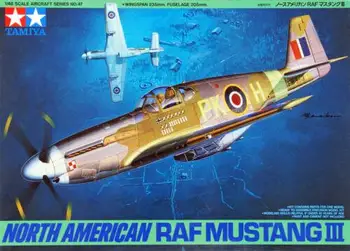 Tamiya 61047 Norteamérica 1/48 RAF Mustang III Lietadla Escala Auta