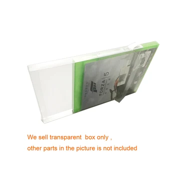 Transparentné jasné, ochranné úložný box prípade pre xbox jeden pre X-JEDNA hra carrtriage box Retail Box chrániť