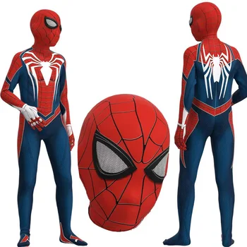 PS4 Spider-Man Kostým Úplného Zberu Nastaviť Kapitán Amerika Deti Halloween Christmas Party Darček k Narodeninám