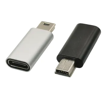 Typ C k Mini USB Adaptér USB Prevodník USB C Žien na Mini USB Muž,Konektor Kompatibilný pre MP3 Prehrávače Počítač GPS,GoPro