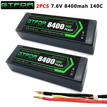 GTFDR 2KS 2S Lipo Batérie 7.4 V 7.6 V HV 8400mAh 7000mAh 6200mA 5200mAh 140C/280C 100C/200C 60C/120C 4 mm pre 1/8 1/10 Cestnej RC Auto