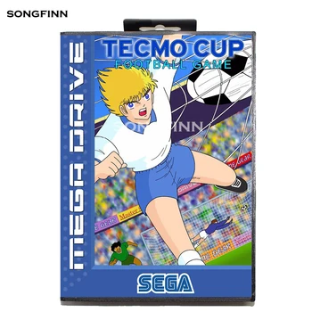16-bitové MD Pamäťovú Kartu S Box pre Sega Mega Drive pre Genesis Megadrive - Tecmo Cup Futbal