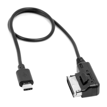 Cablecc CY Médií V AMI MDI USB-C, USB 3.1 Typ-C Nabíjanie Kábel Adaptéra Pre Auta VW AUDI 2014 A4 A6, Q5 Q7