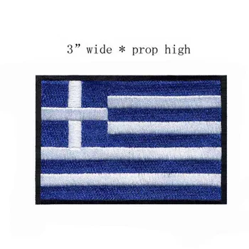 Grécko Výšivky Vlajka Škvrny Logá 3