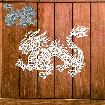 Čínske Tradičné Dragon Rezanie Kovov Zomrie Scrapbooking DIY Karty Album Fotografií, Takže Remesiel Vzorkovníka Nové Die Kusy 2022