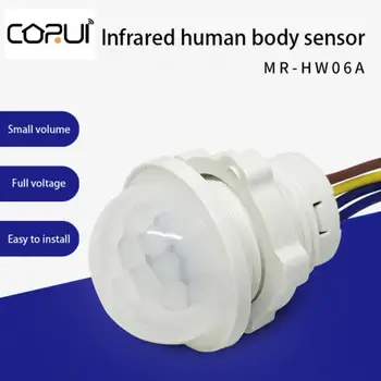 CORUI PIR Senzor Detektora Smart Switch 110V 265V LED PIR Infračervený Senzor Pohybu, Detekcia Automatický Senzor, Light Switch