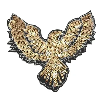 Názov Logo Patch Eagle Šitie na Škvrny Hromadne pre Oblečenie Sequin Príslušenstvo Diy Nálepky na Oblečenie Veľký Odznak Doprava Zadarmo