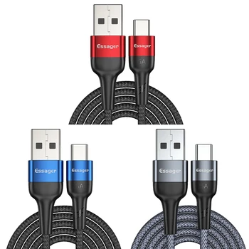 Essager 5A USB Typu C Kábel Pre Xiao 11 Ultra Sup ercharge U SBC U SB-C Rýchle Nabíjanie Nabíjačky Typ-C Dátový Kábel Drôt