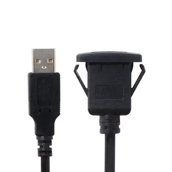 Zihan CY 1m Nepremokavé Jeden USB 2.0 Predlžovací Západku Prípojného Vozidla AUX Kábel pre Panel Panel