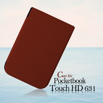 Tenké púzdro pre Pocketbook 631 Plus,Smart PU Kožené Kryt pre Pocketbook Touch HD 631,Magnetické Funda pre Pocketbook Touch HD 2