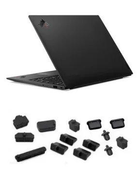 Vodotesný, Prachotesný Notebook Čierne Silikónové plug port, kryt Pre 2022 Thinkpad X1 Carbon Jogy 2021 T16