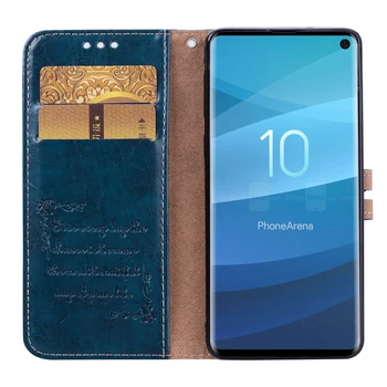 Flip Kožené Peňaženky Puzdro Pre Samsung Galaxy Note 10 9 8 S10 S8 S9 Plus S10e S6 S7 Okraji J1 S5 S4 S3 Mini Grand J2 Prime Knihy Prípade