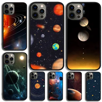 Astronómia Planét Telefón puzdro Pre iPhone 14 SE 2020 XR XS 11 12 13 Mini Pro MAX 6 7 8 Plus Galaxy S21 S22 Ultra Coque