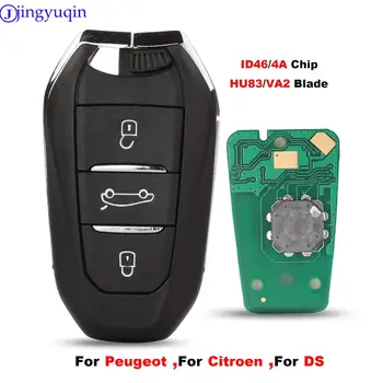 jinyuqin Smart Keyless Go Diaľkové Tlačidlo 433Mhz Pre Peugeot 308 408 508 5008 Citroen C4 C4L DS4 DS5 4A ID46 Čip 434MHz Keyless