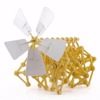 Tvor Puzzle Vetra Poháňané DIY Walker Strandbeest Montáž DIY Model Budovy Súpravy Hračiek Environmentálne Vzdelávacie Hračky Darček