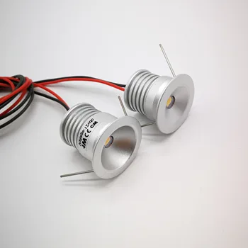 Mini LED Downlight IP65 Stmievateľné Pozornosti 1W 12V Stropné Osvetlenie Zapustené Spálňa Spot Light 25 mm výrez Kuchynské Skrinky Svetlo