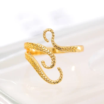 Móda chápadlá Chobotnice krúžok Pre Ženy 2020 módne Šperky Nastaviteľné Zábal Krúžok Najlepší Priateľ Dary BFF