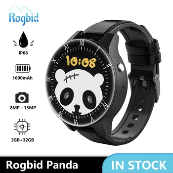 Rogbid Panda IP68 5ATM Nepremokavé Smartwatch 3 GB 32 GB GPS, Duálne Kamery, 13MP 4G Smart Hodinky Telefón Mužov pre Xiao Huawei