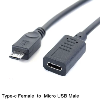 USB Typ-c Female to Male Micro USB OTG Konektor kábel Kábel Adaptéra Dropshipping