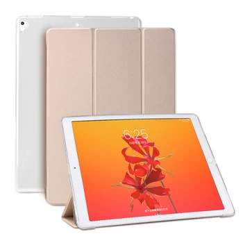 Puzdro Pre iPad Pro 12.9 palec, Ultra Slim Smart Cover PU kožené + TPU Silikónové Mäkké Zadné puzdro Pre iPad Pro 12 9 2015 2016 2017
