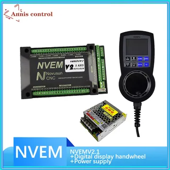 NVEM mach3 cnc radič 3/4/5/6 osi regulátor systém cnc rytie stroj kit 6 digitálny displej elektronické ovládacie koliesko