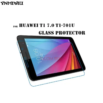 3Piece T1-701 Sklo Screen Protector Pre Huawei MediaPad T1 7.0 T1-701u Tvrdeného Skla Screen guard Pre T1-701w Chrániť Filmy