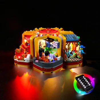 Vonado LED Osvetlenie Set pre 80108 Lunárny Nový Rok Tradície Zberateľskú Tehly Hračka Svetla Kit, ktoré Nie sú Zahrnuté Model Budovy
