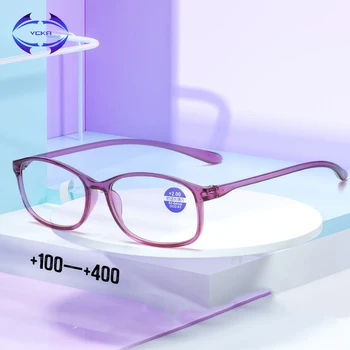 VCKA TR90 Okuliare na Čítanie Mužov Anti Modré Lúče Presbyopia Okuliare Antifatigue Počítač Okuliare +1.5 +2.0 +2.5 +3.0 +3.5 +4.0