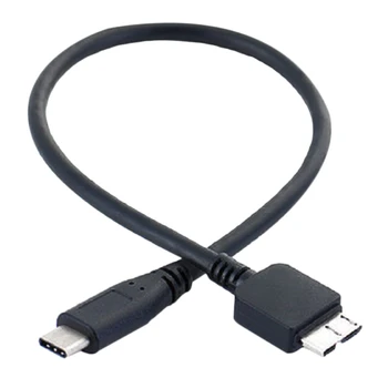Pevný Disk Kábel USB 3.1 Typ-C Samec Na USB 3.0 Micro-B Samec Dátový Kábel Pre Tablet Telefón