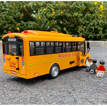 Simulácia Inerciálnych Školský Autobus Hračky Školy Modelu Auta Osvetlenie Auta, Hračky pre Deti, Vzdelávacie Interaktívne Hračky pre Chlapcov
