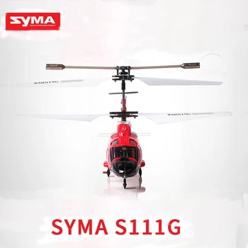 Pôvodné SYMA S111G 3.5 CH vojenskej vysokej simulácia diaľkové ovládanie vrtuľníku je vybavený gyroskopom LED svetlo spadnúť vrtuľník