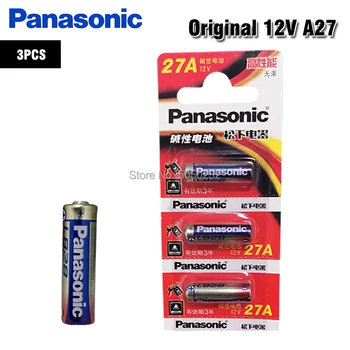 3KS Panasonic 12V A27 27A G27A MN27 MS27 GP27A L828 K27A VR27 R27A Suché Alkalické Batérie pre Alarm Zvonček Auto Diaľkové