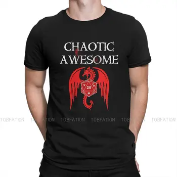 DnD Chaotické Úžasné Tričko Grafické Mužov Topy Vintage Grunge Letné Oblečenie Bavlna Harajuku T Tričko