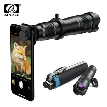 APEXEL 36X Telefón Objektív Fotoaparátu Ďalekohľad Objektív, Teleobjektív Zoom HD Monokulárne + SelfieTripod S Diaľkovým Uzávierky Pre Všetky Smartphony