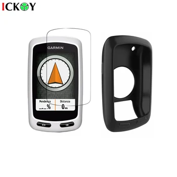 Silikónové Chrániť Prípade Koža + 3ks Štít Film Screen Protector pre Cyklistiku GPS Garmin Edge Touring Plus Príslušenstvo