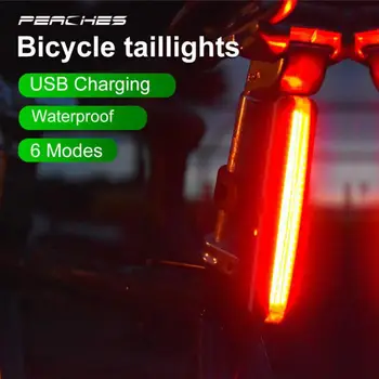 Bicykel Zadné Svetlo 300 Lumen USB Nabíjateľné Nepremokavé MTB Bicykel zadné svetlo Ciclismo Luz Trasera Bicicleta Cyklistické Doplnky