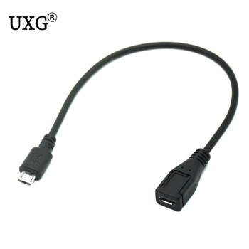 Micro USB Mužov a Žien USB 2.0 Krátky Kábel Converter Rozšírenie Adaptér 25 cm 50 cm 150 cm