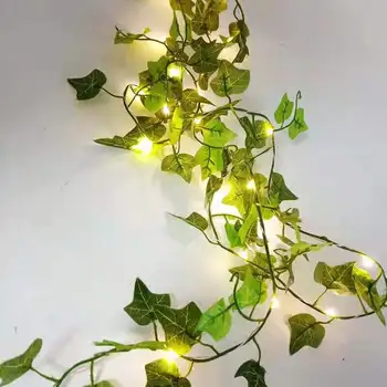 2m ivy string svetlá garland závesné osvetlenie záhrady nočné svetlo rodiny svadbu, narodeniny, party dekorácie
