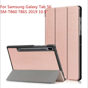 Pre Samsung Galaxy Tab S6 2019 T860 T865 10.5 Magnetické Prípade Inteligentný Kryt pre Samsung Tab S6 SM-T860 SM-T865 Wake-Spánku Funda Prípade