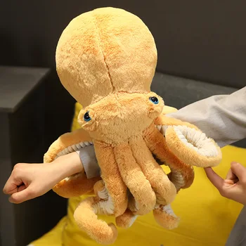 1pc 30-90 CM Tvorivé Realisticky Octopus Plyšové Hračky Mora Zvierat Plnené Bábiky Vankúš Späť Vankúš Deti Deti Narodeniny, Vianočné Darčeky