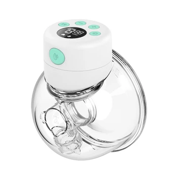 Inteligentné Elektrické Nositeľné Prsia Čerpadla LED Displej Prenosné Dieťa Bradavky Ticho prísavky Kŕmenie Mlieko Polovici Loptu Fľaše