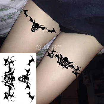 Nepremokavé Dočasné Tetovanie Nálepky Lebky Bat Krídla Falošné Tatto Flash Tetovanie Ruky, Ramena, Nohy, Telo Umenia pre Mužov, Ženy