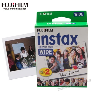 Skutočné Fujifilm Fuji Instax Široký Film white Edg Pre Fuji Instantné Fotoaparát 300/200/210/100/500AF Foto papiera