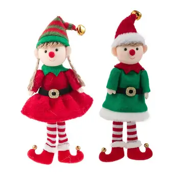 1Pcs Christmas Elf Bábiky Vianočný Stromček Visí Prívesok Vianočné Dekorácie Doll Pre Deti Hračky, Darčeky pre Bábiky